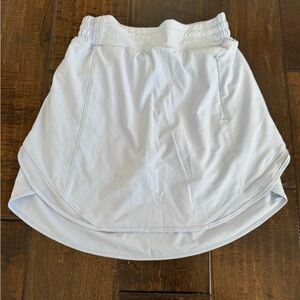 Lululemon Hotty Hot Skirt Chill Blue Size 4 Skort Silicone Grip Gym RARE